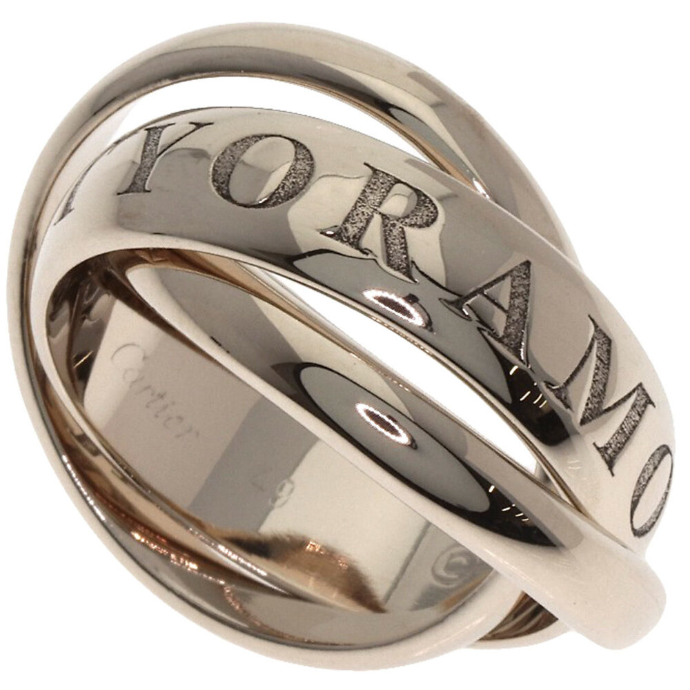 CARTIER Authentic 18k Silver Trinity Ring #49